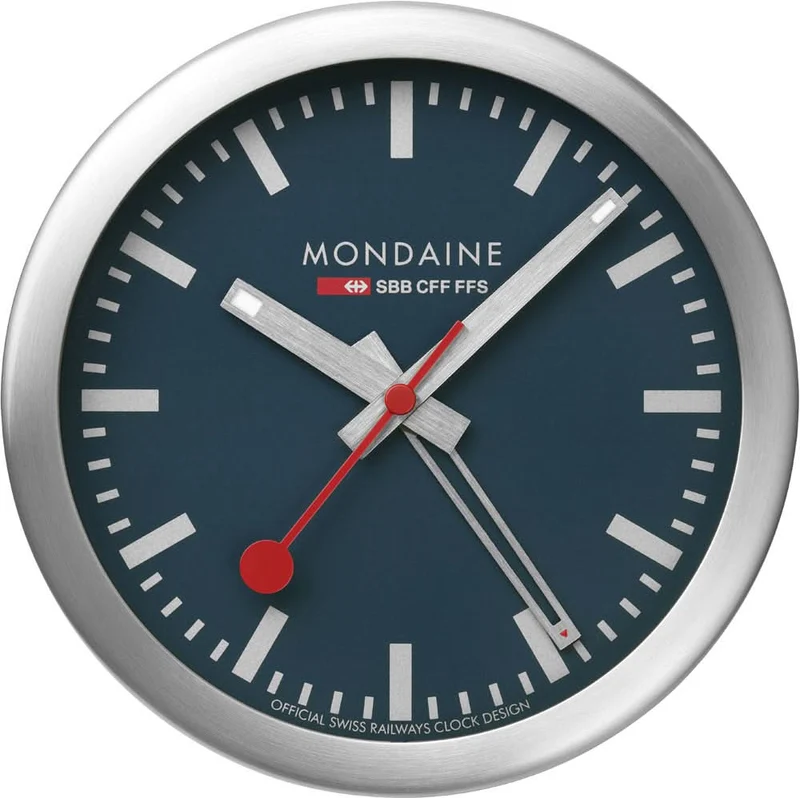 Mondaine SBB A997.MCAL.46SBV Tischuhr • Bahnhofs-Design • Wecker