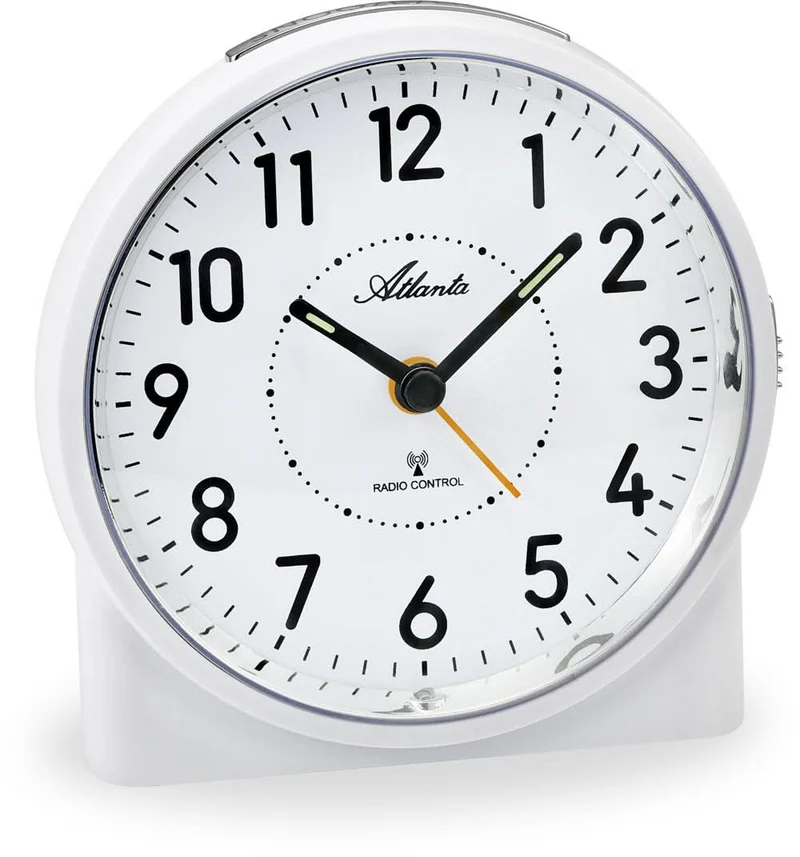 Atlanta Funkwecker Analog 11.5 cm Kunststoff • Funkgesteuert • Crescendo-Alarm
