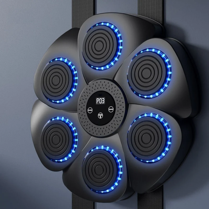 Interactieve Slimme Boksmachine met Bluetooth Muziek voor Thuis Cardio Kracht Reflexen Training Fitness | Sansoti