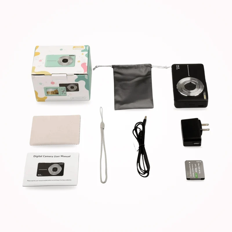 Digitale Retrocamera Full HD Video Foto Compacte Reiscamera Vintage Design Automatische Lichtopname Compact | Sansoti