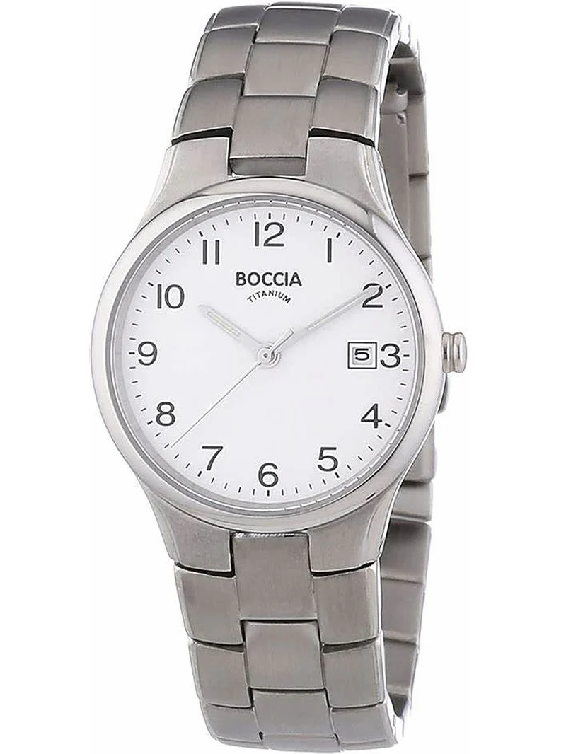 Boccia Titanium 3297-01 Damen Armbanduhr Silber • Reintitan-Gehäuse • Mineralglas