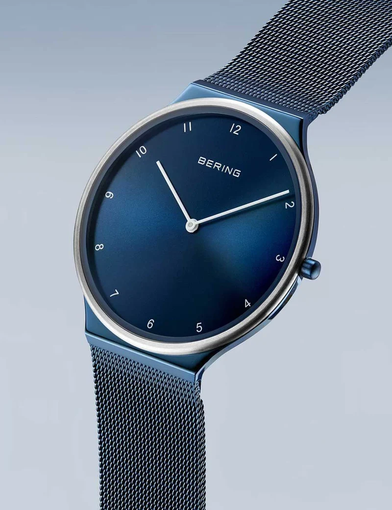 Bering Ultra-Slim 18440-397 Herrenuhr Blau • Saphirglas • Skandinavisches Design