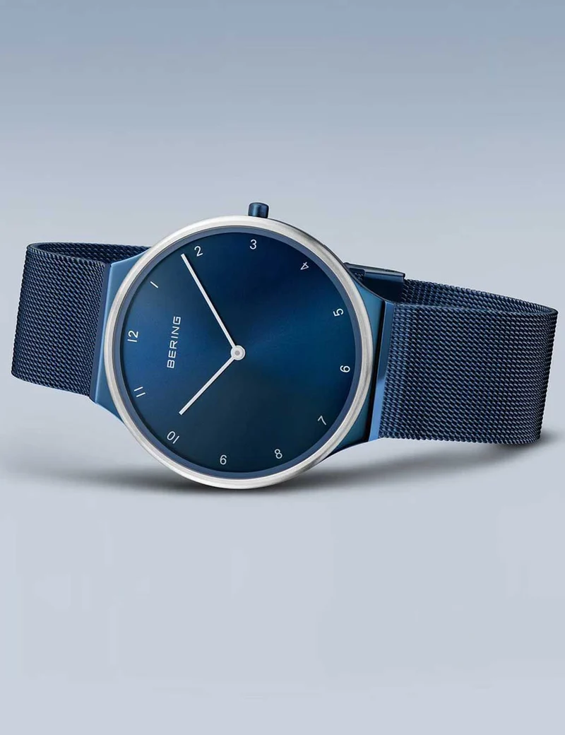 Bering Ultra-Slim 18440-397 Herrenuhr Blau • Saphirglas • Skandinavisches Design