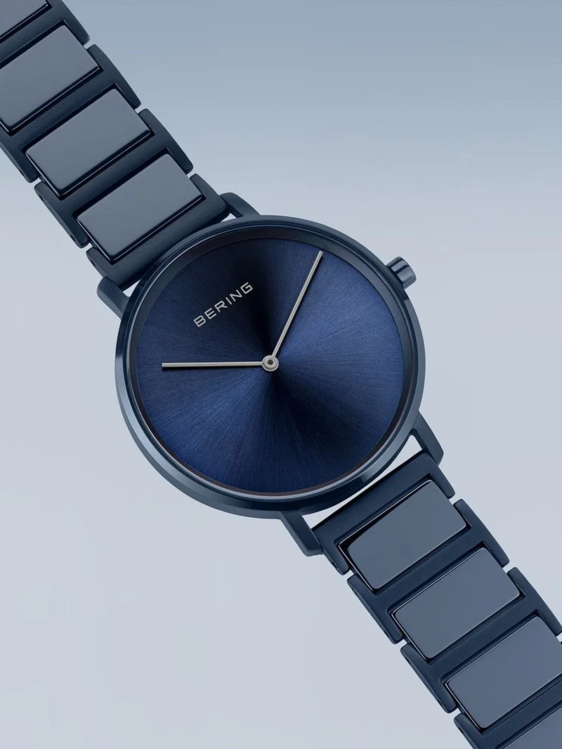 Bering Ceramic 18539-797 Herrenuhr Blau • Saphirglas • Hochtech-Keramikarmband