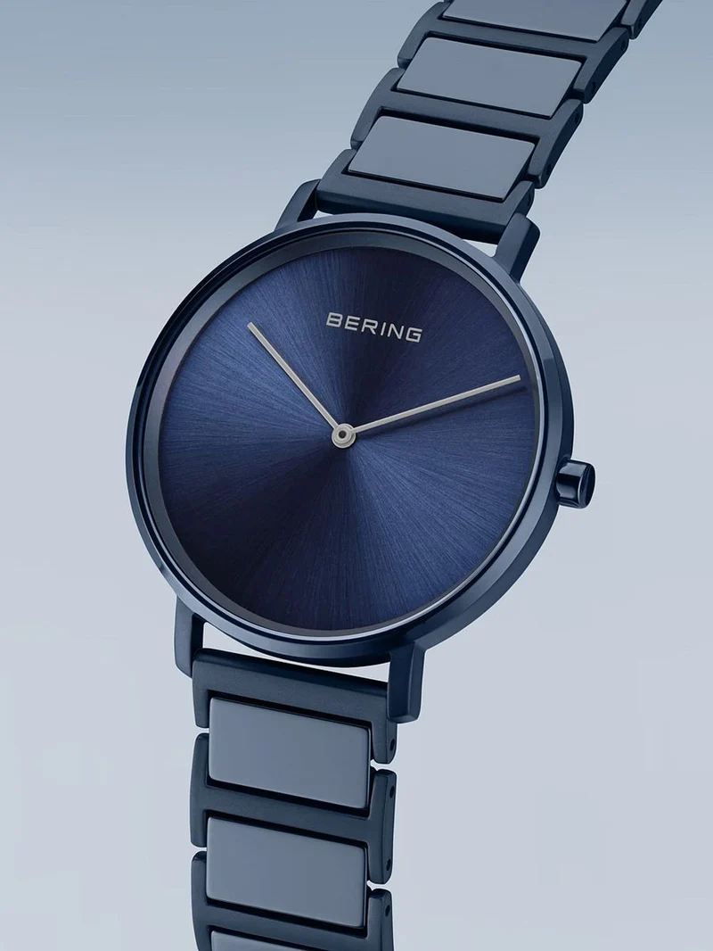 Bering Ceramic 18539-797 Herrenuhr Blau • Saphirglas • Hochtech-Keramikarmband