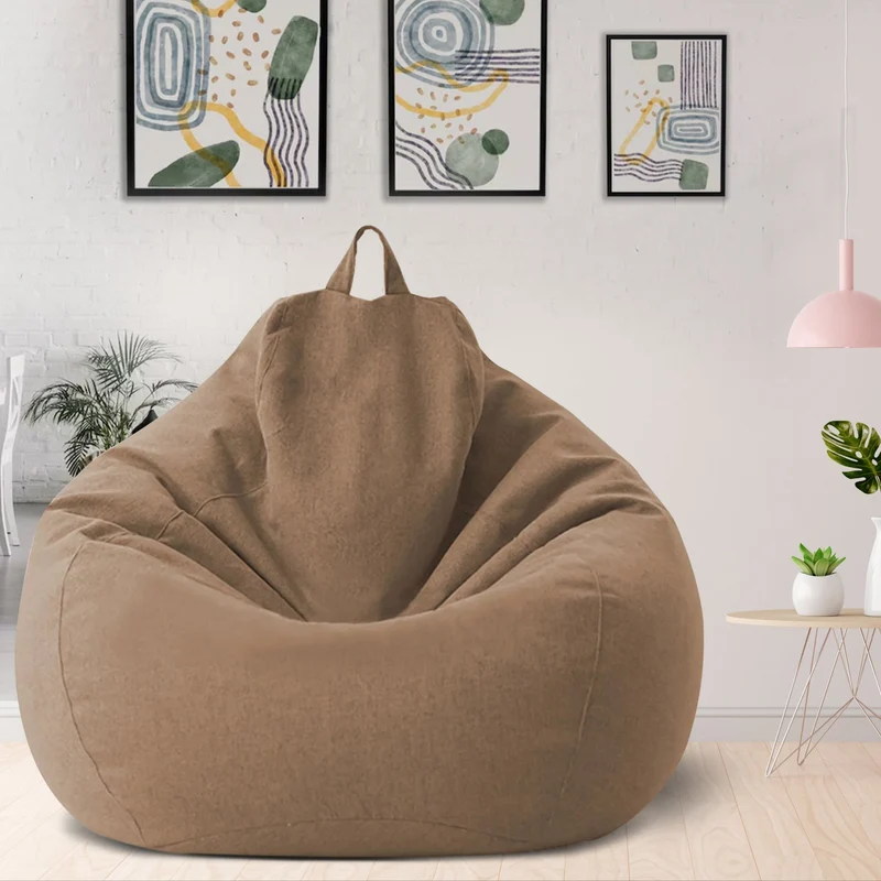 Zitzakhoes Polyester Ergonomisch Design Zonder Vulling Afneembaar Wasbaar 80x90 100x120 cm Woonkamer Slaapkamer | Sansoti