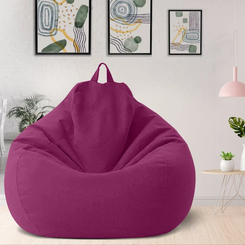 Zitzakhoes Polyester Ergonomisch Design Zonder Vulling Afneembaar Wasbaar 80x90 100x120 cm Woonkamer Slaapkamer | Sansoti