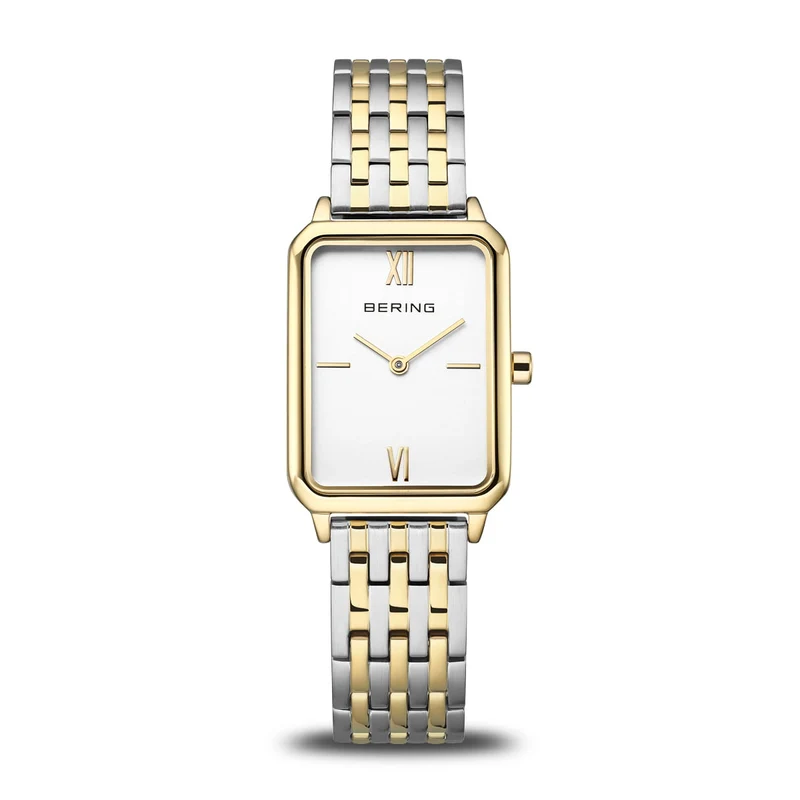 Bering Classic 17423-714 Damenuhr Bicolor • Saphirglas • Schlankes Quarzwerk