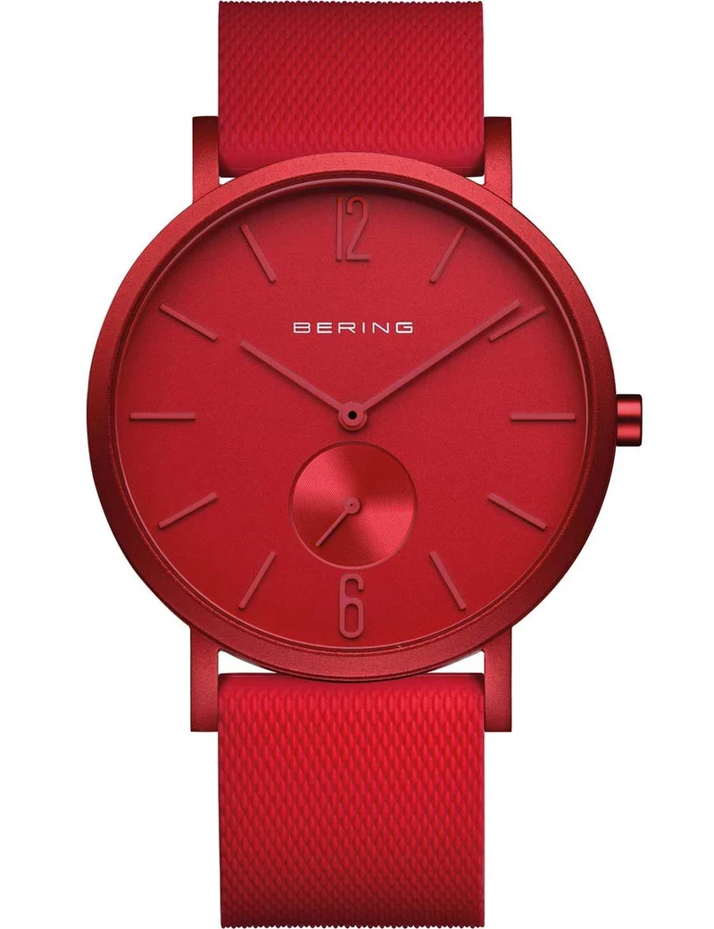 Bering True Aurora 16940-598 Unisex Armbanduhr Rot • Saphirglas • Skandinavisches Design