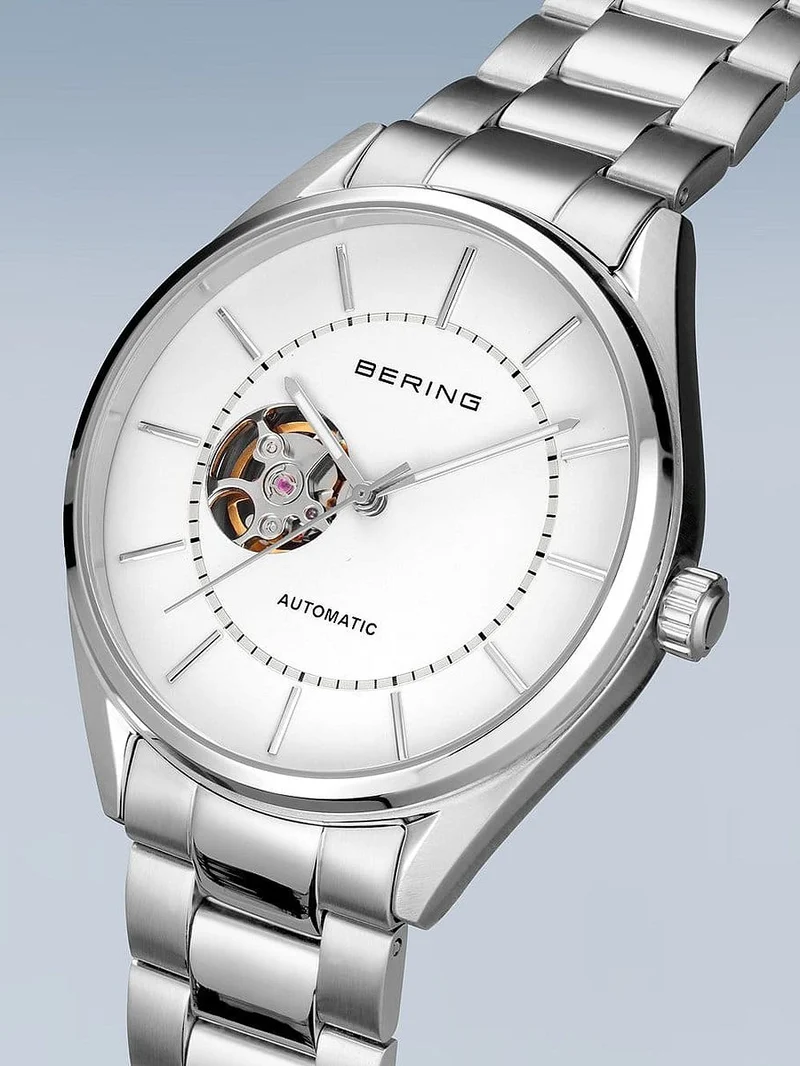 Bering Automatic 16743-704 Herrenuhr Silber • Saphirglas • Premium Slim Automatikwerk