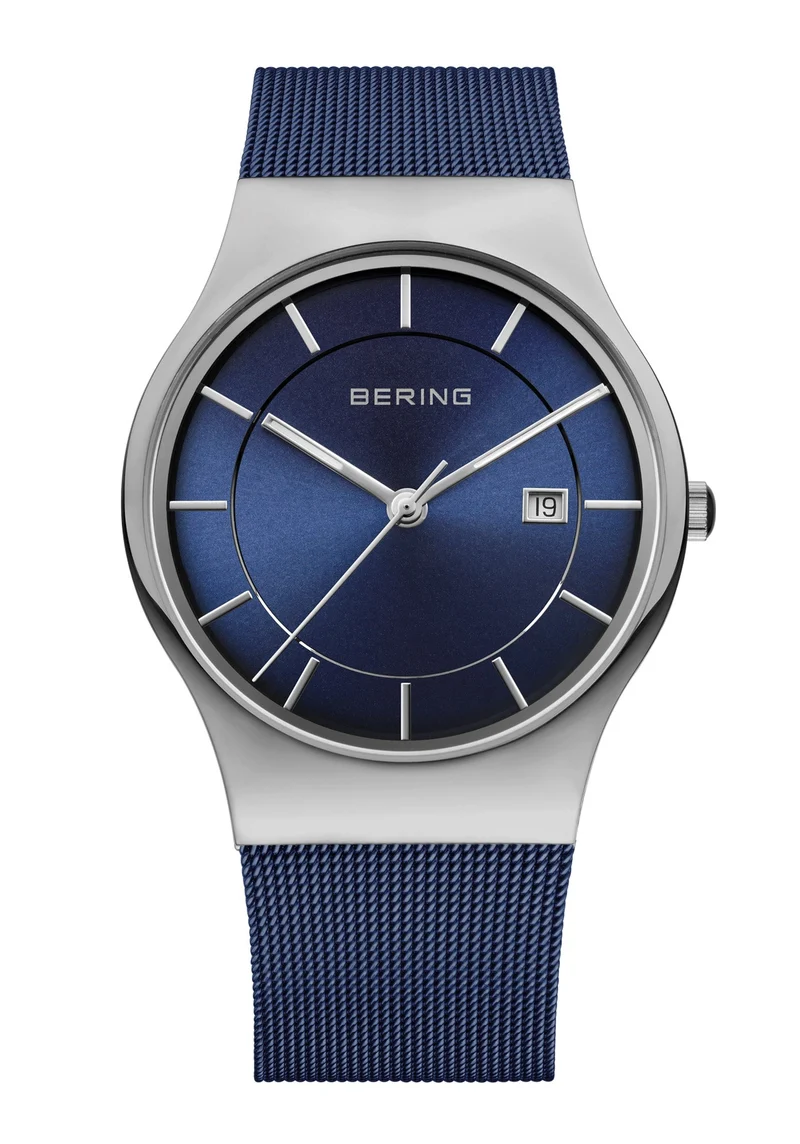 Bering Classic 11939-078 Herrenuhr Schwarz • Saphirglas • Milanaise-Armband