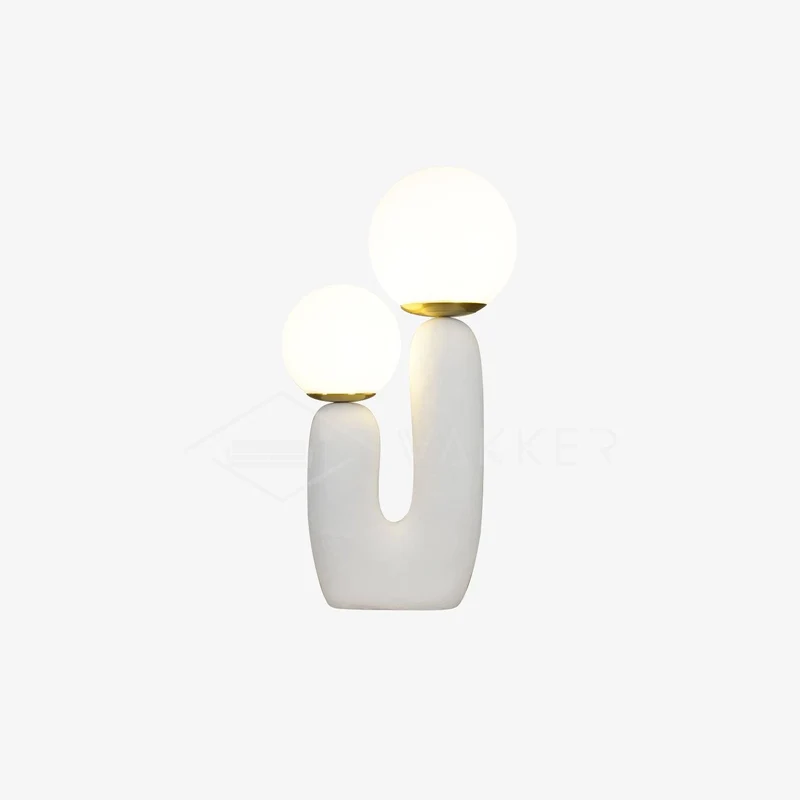 Tafellamp met Harsbehuizing en G9-Fitting – Keramische Oo-Collectielamp in Wit, Roze, Groen of Terra Cotta | Sansoti