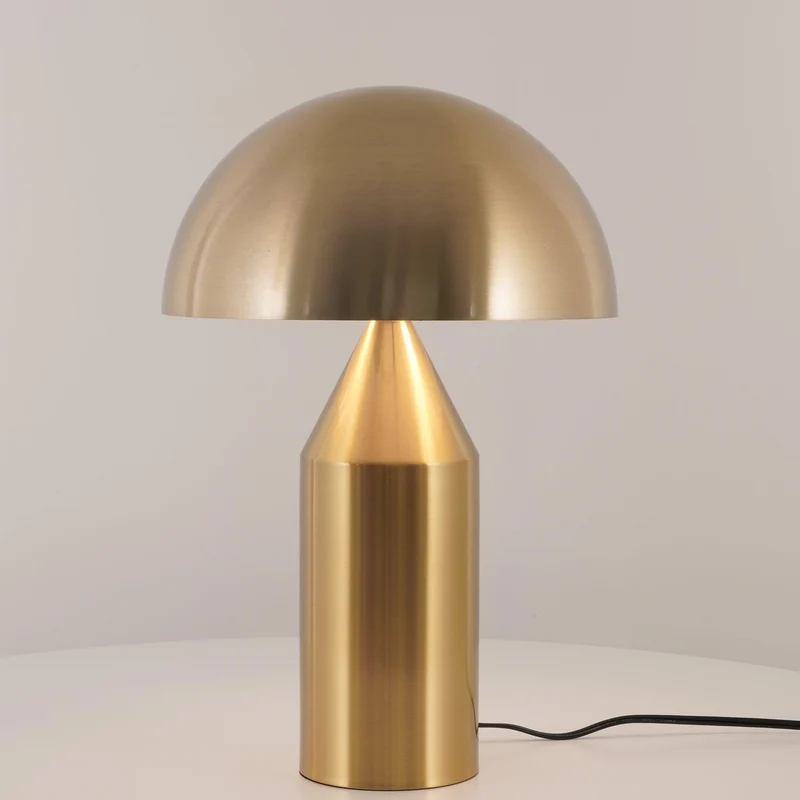 Metalen Tafellamp met Geometrische Vormen — Iconisch Italiaans Design in Twee Maten — Vijf Afwerkingen Verkrijgbaar | Sansoti
