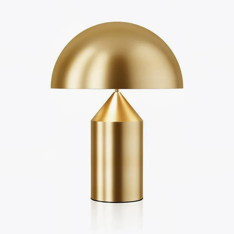 Metalen Tafellamp met Geometrische Vormen — Iconisch Italiaans Design in Twee Maten — Vijf Afwerkingen Verkrijgbaar | Sansoti