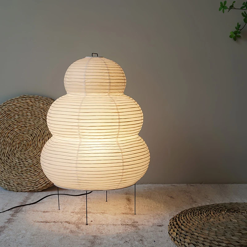 Japanse Lantaarn Tafellamp met Handgemaakt Moerbeipapier Scherm – 8 Maten – E26 Fitting – Plug & Play met 150 cm Snoer – Inspiratie 1951 Akari Lantaarns | Sansoti