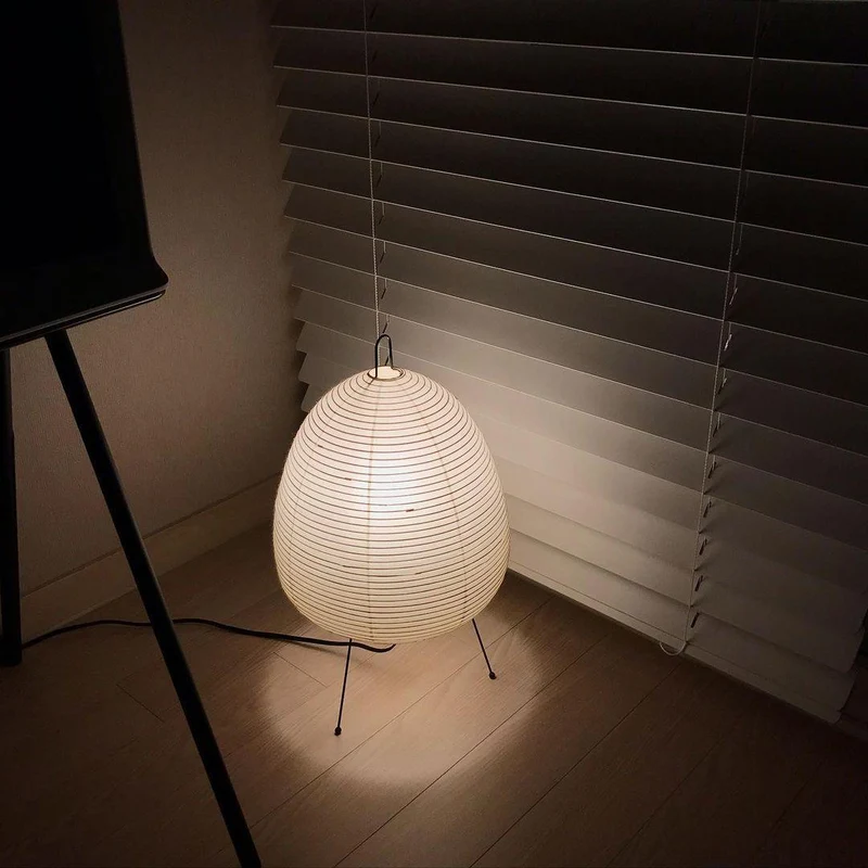 Japanse Lantaarn Tafellamp met Handgemaakt Moerbeipapier Scherm – 8 Maten – E26 Fitting – Plug & Play met 150 cm Snoer – Inspiratie 1951 Akari Lantaarns | Sansoti