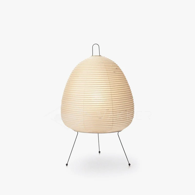 Japanse Lantaarn Tafellamp met Handgemaakt Moerbeipapier Scherm – 8 Maten – E26 Fitting – Plug & Play met 150 cm Snoer – Inspiratie 1951 Akari Lantaarns | Sansoti