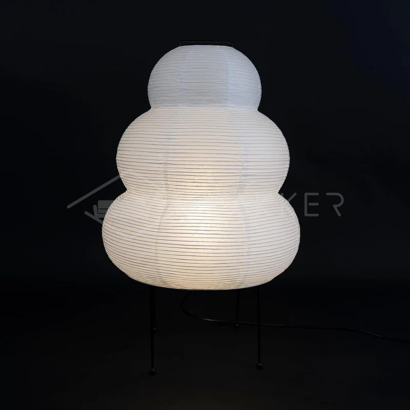 Japanse Lantaarn Tafellamp met Handgemaakt Moerbeipapier Scherm – 8 Maten – E26 Fitting – Plug & Play met 150 cm Snoer – Inspiratie 1951 Akari Lantaarns | Sansoti