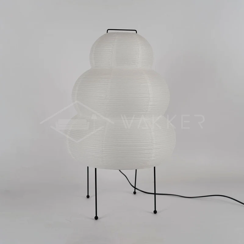 Japanse Lantaarn Tafellamp met Handgemaakt Moerbeipapier Scherm – 8 Maten – E26 Fitting – Plug & Play met 150 cm Snoer – Inspiratie 1951 Akari Lantaarns | Sansoti