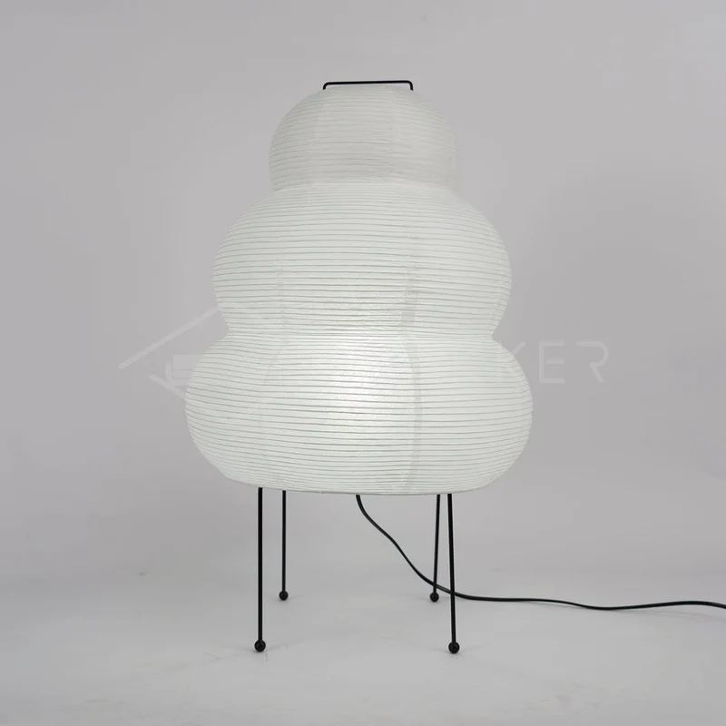 Japanse Lantaarn Tafellamp met Handgemaakt Moerbeipapier Scherm – 8 Maten – E26 Fitting – Plug & Play met 150 cm Snoer – Inspiratie 1951 Akari Lantaarns | Sansoti