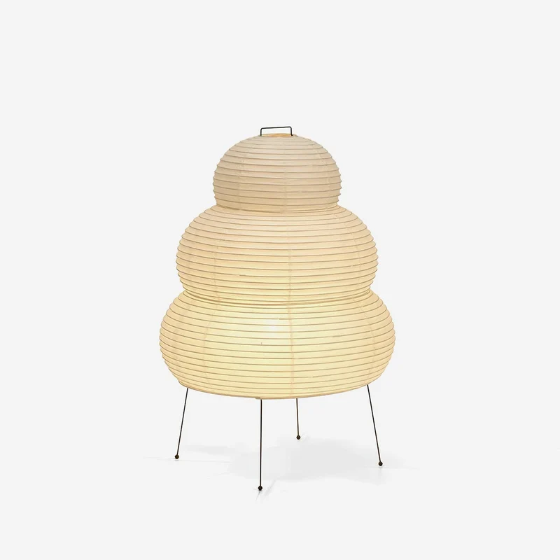 Japanse Lantaarn Tafellamp met Handgemaakt Moerbeipapier Scherm – 8 Maten – E26 Fitting – Plug & Play met 150 cm Snoer – Inspiratie 1951 Akari Lantaarns | Sansoti