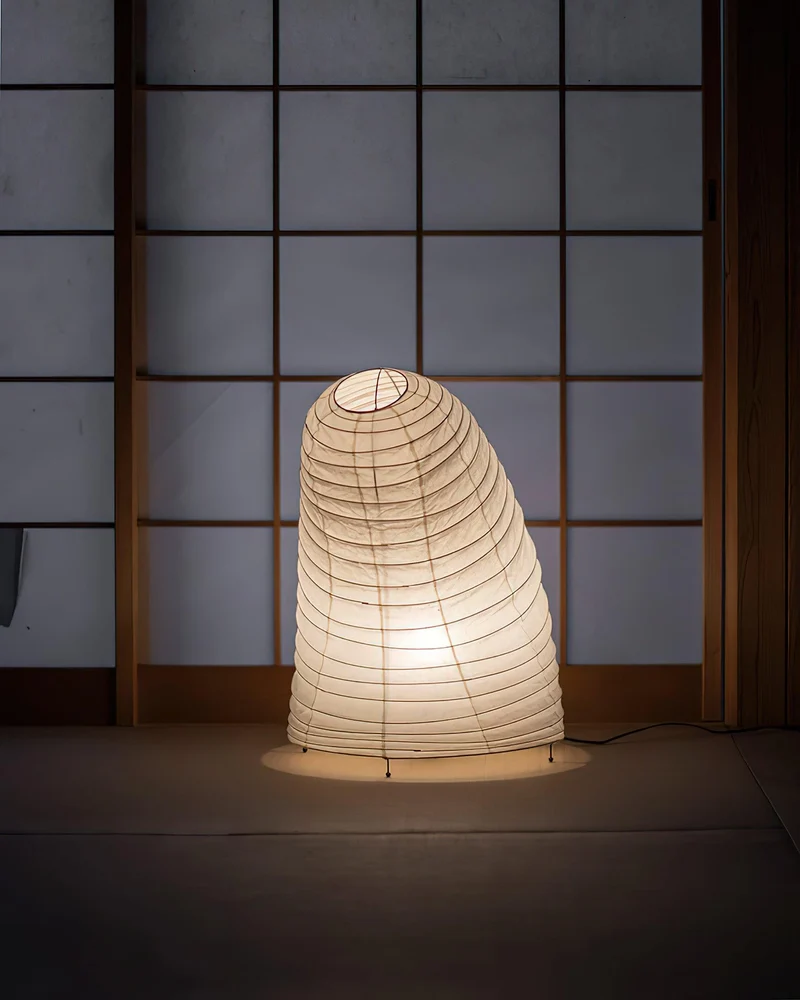 Japanse Lantaarn Tafellamp met Handgemaakt Moerbeipapier Scherm – 8 Maten – E26 Fitting – Plug & Play met 150 cm Snoer – Inspiratie 1951 Akari Lantaarns | Sansoti