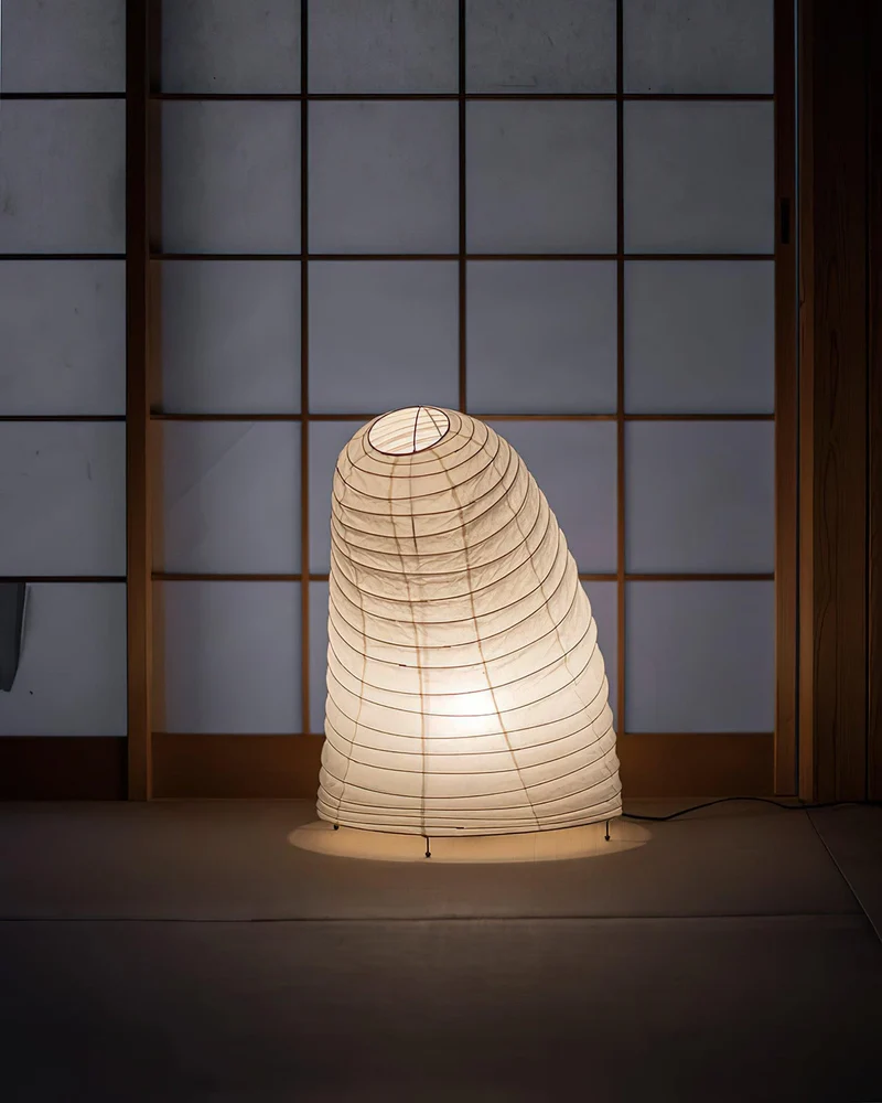 Japanse Lantaarn Tafellamp met Handgemaakt Moerbeipapier Scherm – 8 Maten – E26 Fitting – Plug & Play met 150 cm Snoer – Inspiratie 1951 Akari Lantaarns | Sansoti
