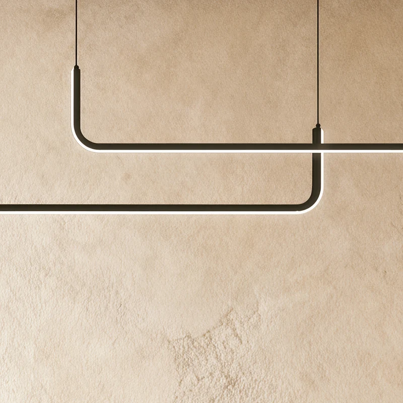 Lineaire LED Kroonluchter Met Modern Design En Warme Lichtbeleving | Sansoti