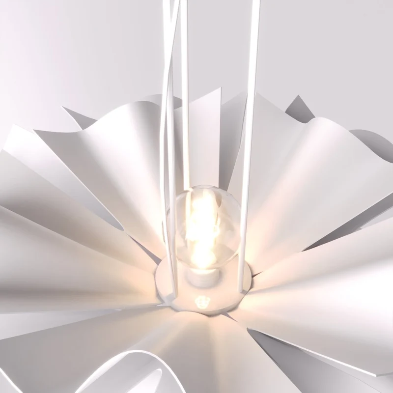 Sculpturale Bloemvormige LED Kroonluchter Met Zachte Lichtverdeling | Sansoti
