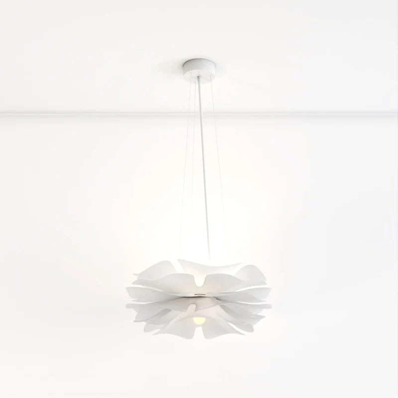 Sculpturale Bloemvormige LED Kroonluchter Met Zachte Lichtverdeling | Sansoti