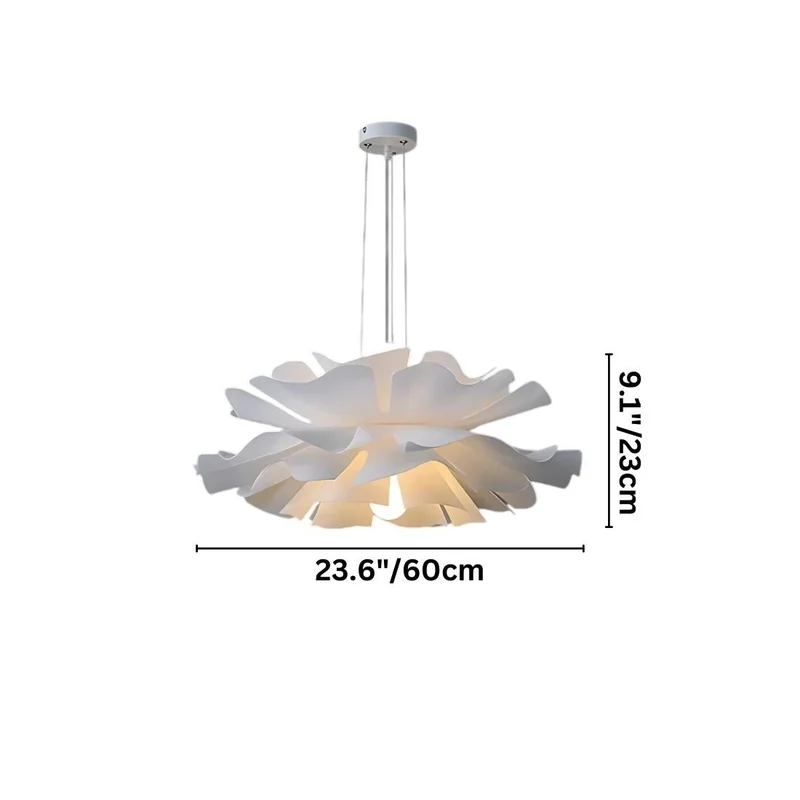 Sculpturale Bloemvormige LED Kroonluchter Met Zachte Lichtverdeling | Sansoti