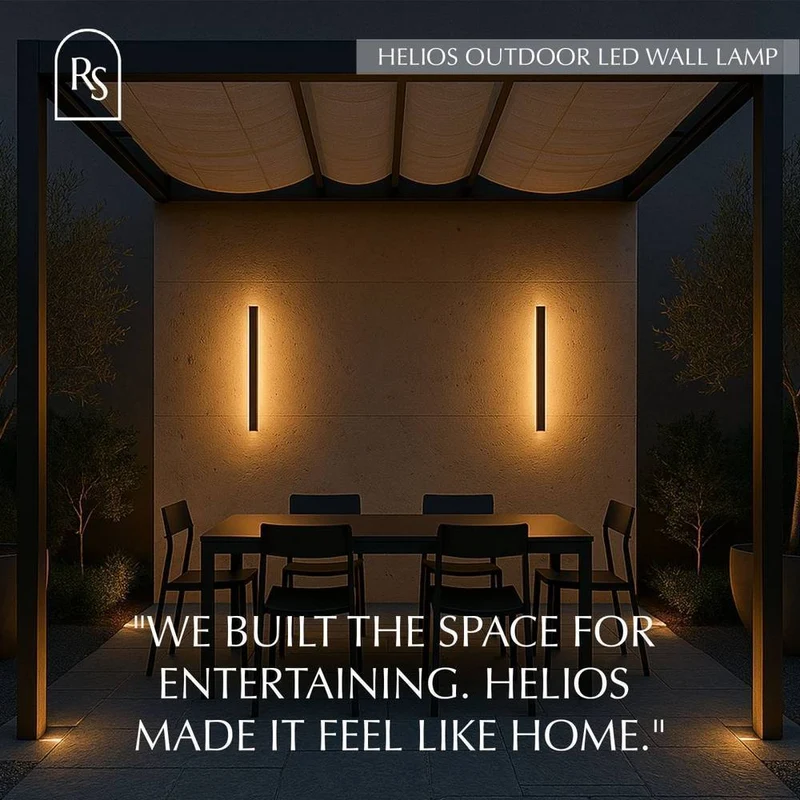 Moderne LED Wandlamp Voor Binnen En Buiten Met Strak Lijnontwerp | Sansoti