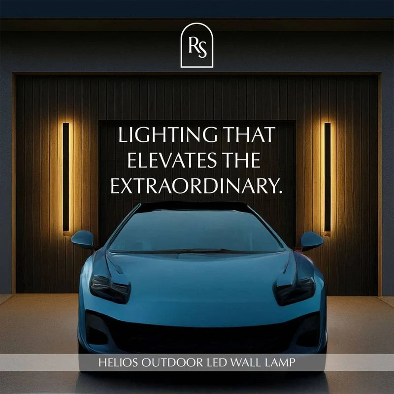 Moderne LED Wandlamp Voor Binnen En Buiten Met Strak Lijnontwerp | Sansoti
