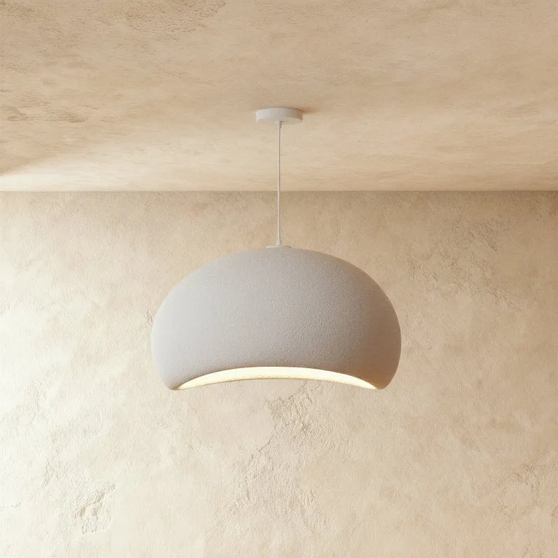 Japanse Minimalistische Hanglamp Met Organische Vorm En Zachte Sfeerverlichting | Sansoti