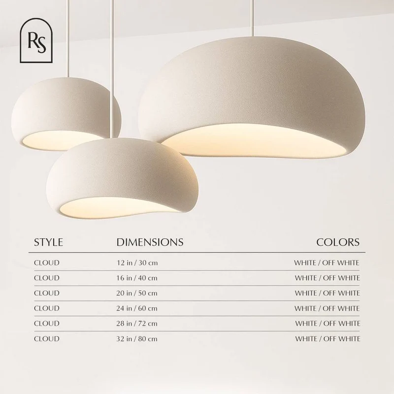 Japanse Minimalistische Hanglamp Met Organische Vorm En Zachte Sfeerverlichting | Sansoti