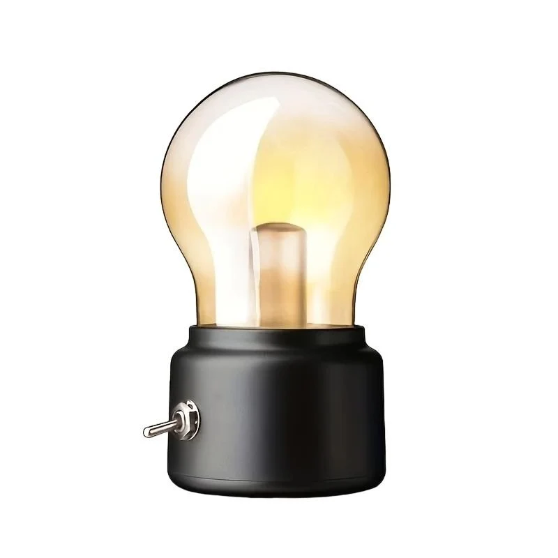 Vintage Tafellamp Met USB Opladen En Warm Sfeervol Licht | Sansoti