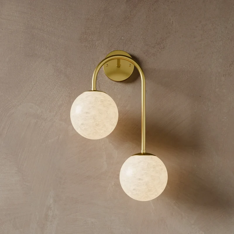Alabaster Hanglamp Van Natuursteen Met Zachte Warme Gloed En Sculpturaal Design | Sansoti