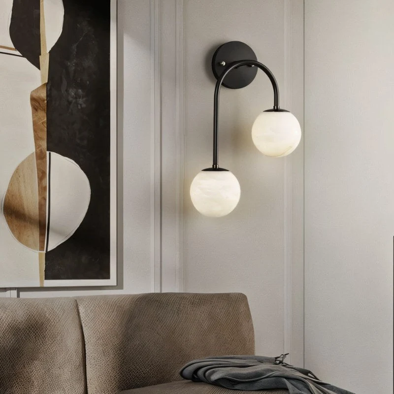 Alabaster Hanglamp Van Natuursteen Met Zachte Warme Gloed En Sculpturaal Design | Sansoti