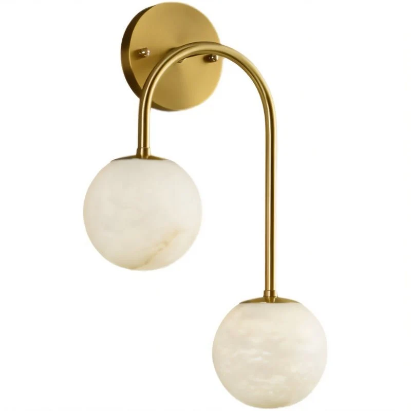 Alabaster Hanglamp Van Natuursteen Met Zachte Warme Gloed En Sculpturaal Design | Sansoti
