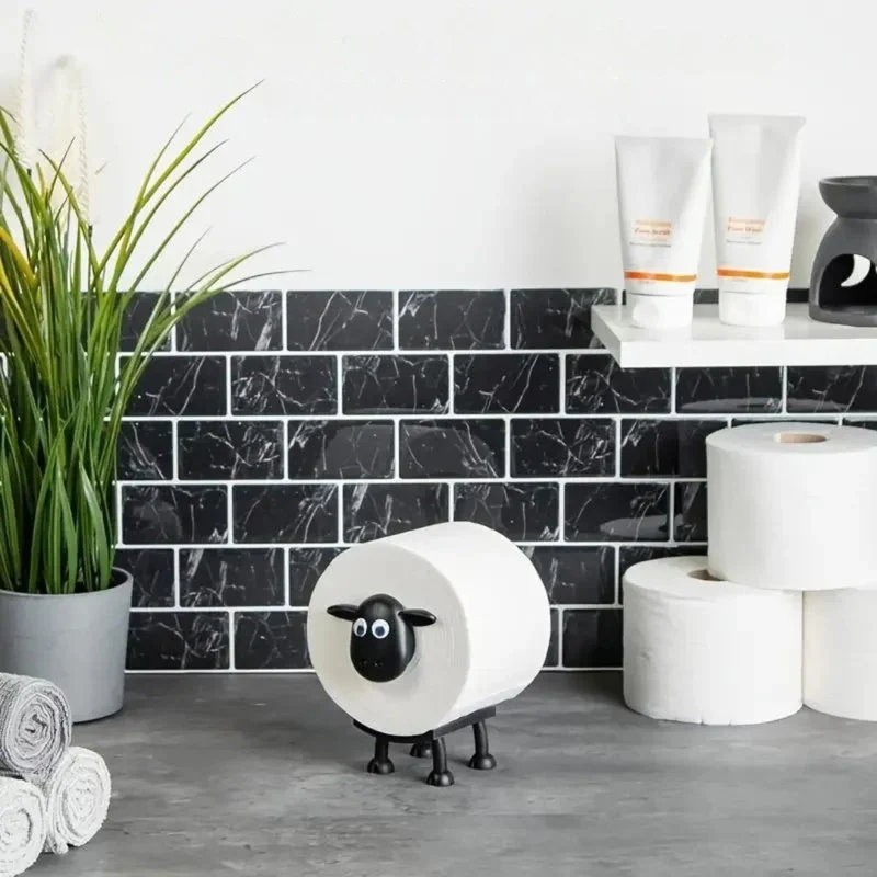 Toiletrolhouder Schaap Decoratief Set Van 3 Voor Badkamer En Woonruimte | Sansoti