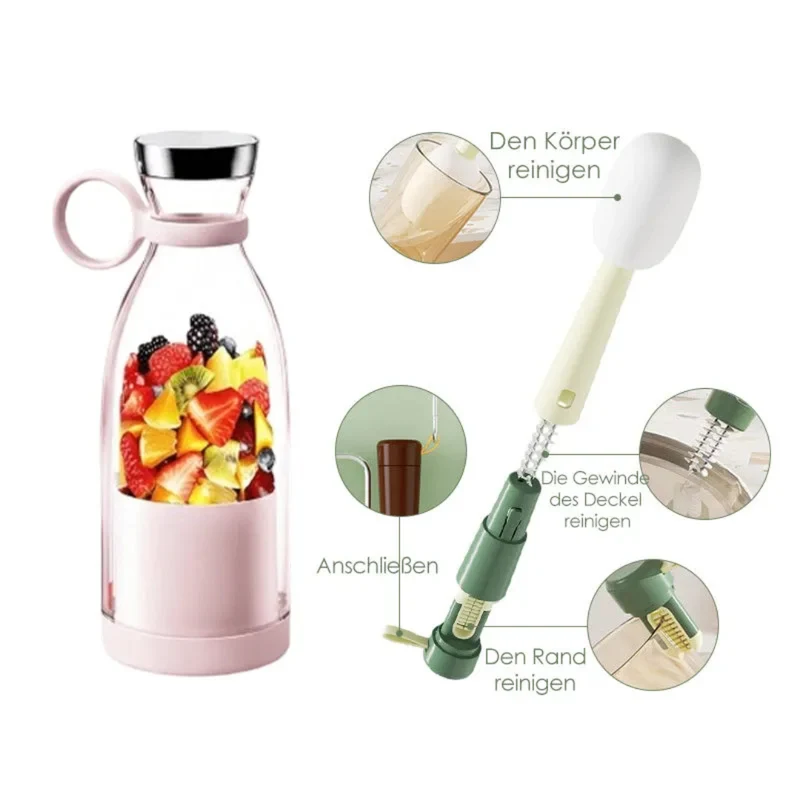 Draagbare Smoothie Blender Met Oplaadbare Accu Voor Onderweg | Sansoti
