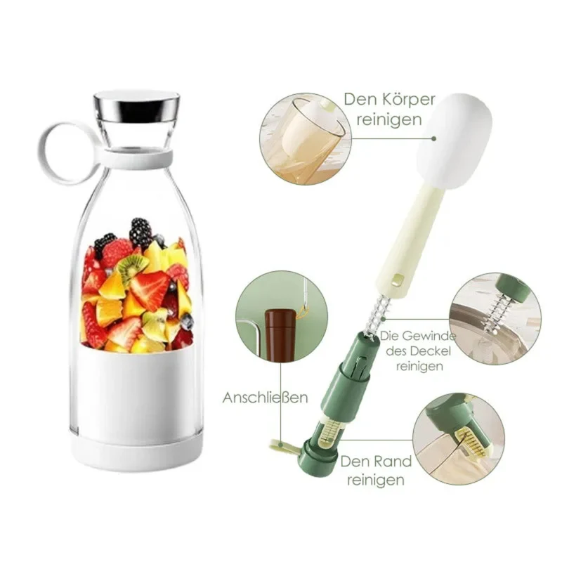 Draagbare Smoothie Blender Met Oplaadbare Accu Voor Onderweg | Sansoti