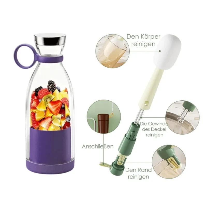 Draagbare Smoothie Blender Met Oplaadbare Accu Voor Onderweg | Sansoti