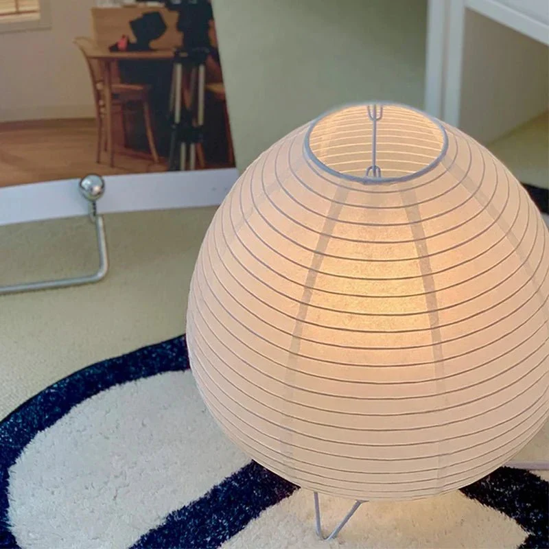 Tafellamp Papier Aluminium E14 LED 21x23 cm Warm Licht Slaapkamer Woonkamer Japandi Wabi Sabi Verlichting | Sansoti