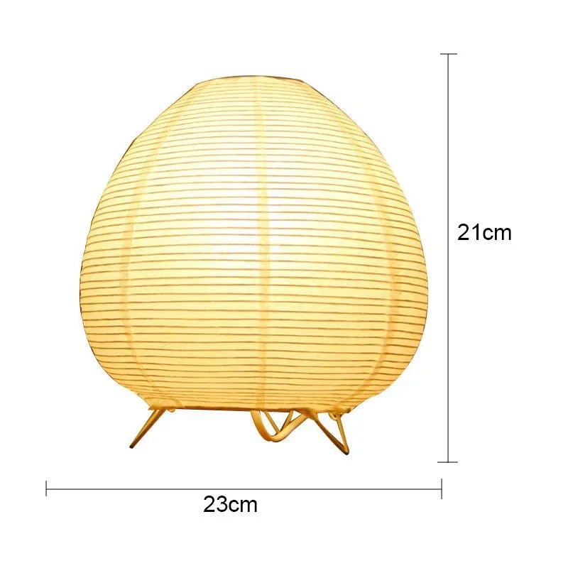 Tafellamp Papier Aluminium E14 LED 21x23 cm Warm Licht Slaapkamer Woonkamer Japandi Wabi Sabi Verlichting | Sansoti