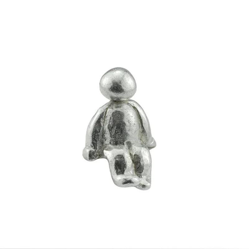 Decoratief Beeld Hond Metaal Zilver Tafeldecoratie Woonkamer Boekenplank Modern Minimalistisch Cadeau Interieur | Sansoti