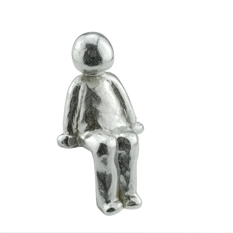 Decoratief Beeld Hond Metaal Zilver Tafeldecoratie Woonkamer Boekenplank Modern Minimalistisch Cadeau Interieur | Sansoti