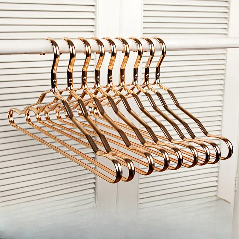 Kledinghangers Messing Gepolijst Garderobe Jas Blouse Luxe Kledinghanger Organizer | Sansoti