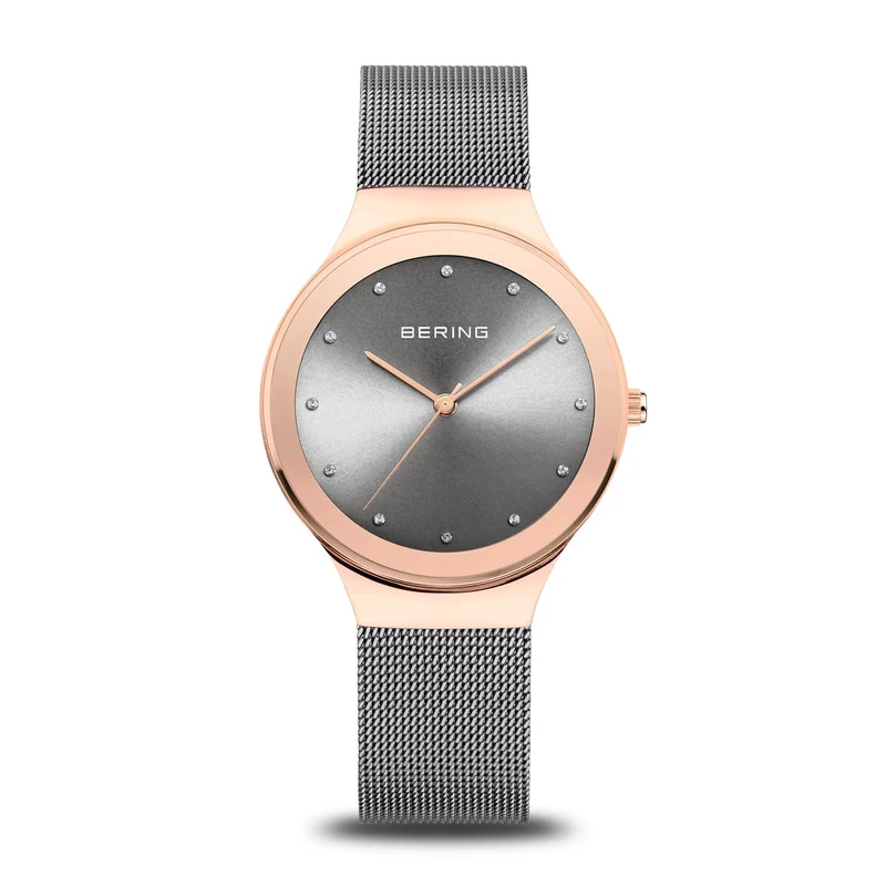 Bering Classic 12934-369 Damenuhr Rosé • Saphirglas • Milanaise-Armband