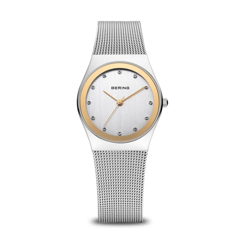 Bering Classic 12927-010 Damen Armbanduhr Silber • Saphirglas • Milanaise-Armband